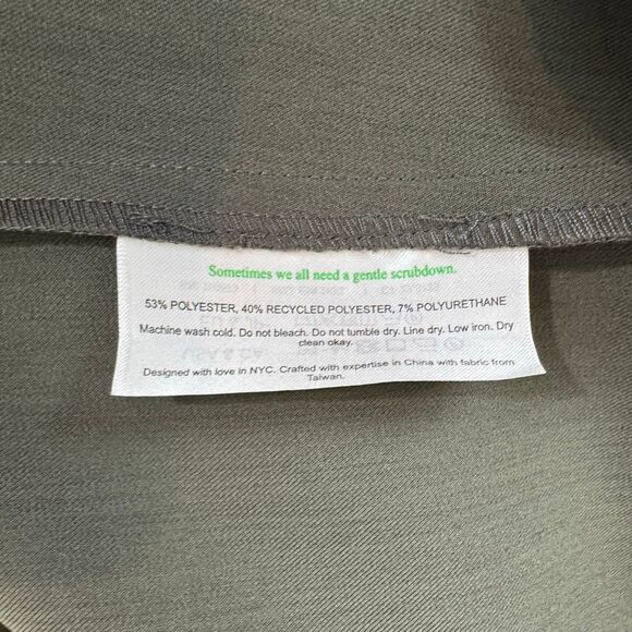 M.M. Lafleur Emily Dress in Olive Recycled WonderTex | Size 12 - Picture 9 of 13